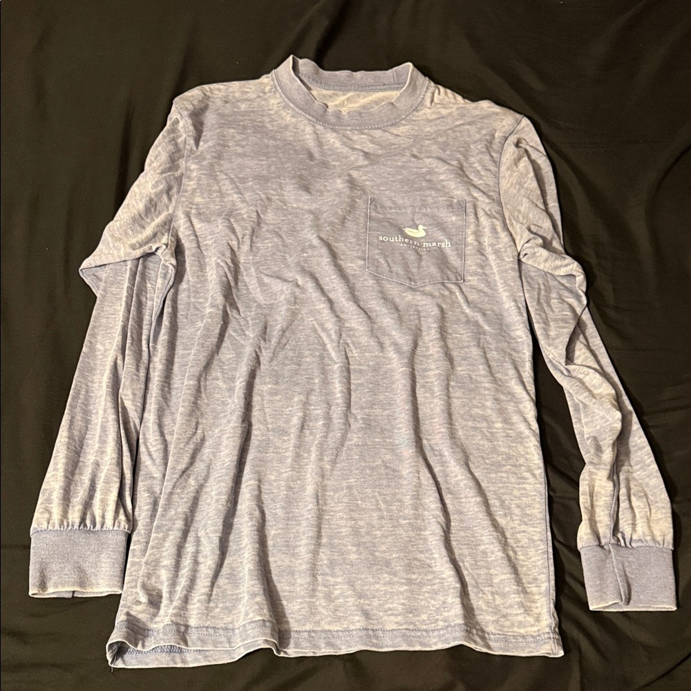 Southern Marsh Men's Heather Gray Long Sleeve Tee